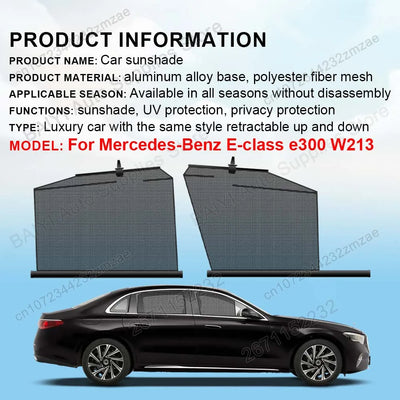 Pare-Soleil Rétractable Vitres Mercedes Classe E W213