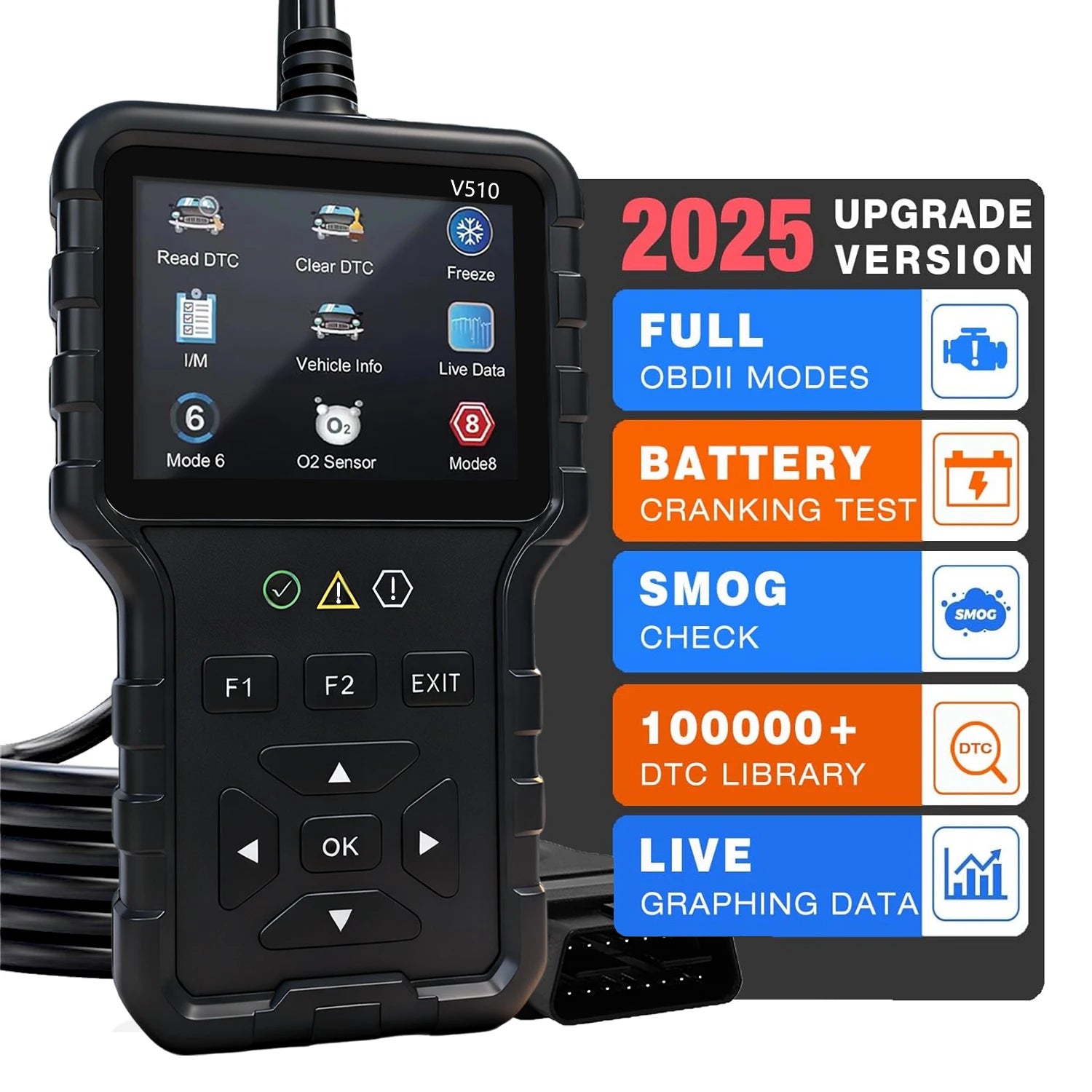 Valise Diagnostic OBD2 V510 Lecteur de Code Écran Couleur