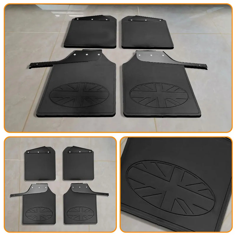 Garde-Boue Land Rover Defender Lot de 4 Bavettes Avant et Arrière