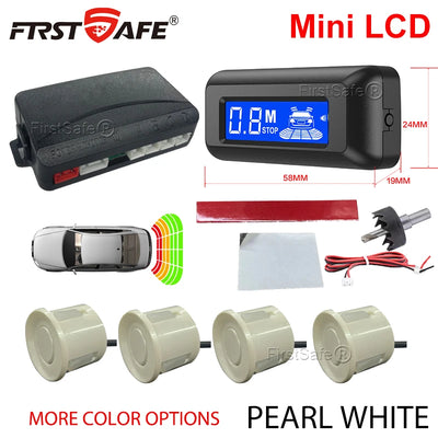 Radar de Recul Mini Écran LCD 4 Capteurs 22 mm