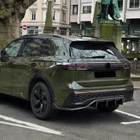Diffuseur de Pare-Chocs Arrière Volkswagen Tiguan MK3 R-Line 2024-2025 Noir Brillant ou Aspect Carbone