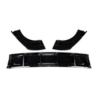 Diffuseur de Pare-Chocs Arrière Volkswagen Tiguan MK3 R-Line 2024-2025 Noir Brillant ou Aspect Carbone