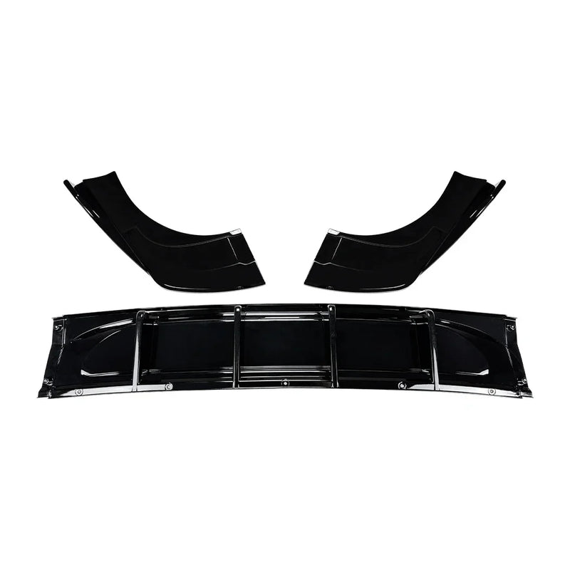 Diffuseur de Pare-Chocs Arrière Volkswagen Tiguan MK3 R-Line 2024-2025 Noir Brillant ou Aspect Carbone