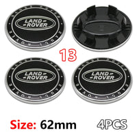 Cache-Moyeux Land Rover 62 mm Lot de 4 Emblèmes de Jante 3D ABS Chromé pour Evoque Defender Discovery 4 Range Rover Sport
