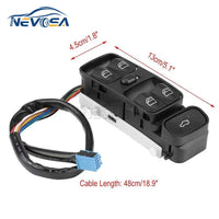 Bouton Lève-Vitre Mercedes Classe C W203 A2098203410 — détail de finition