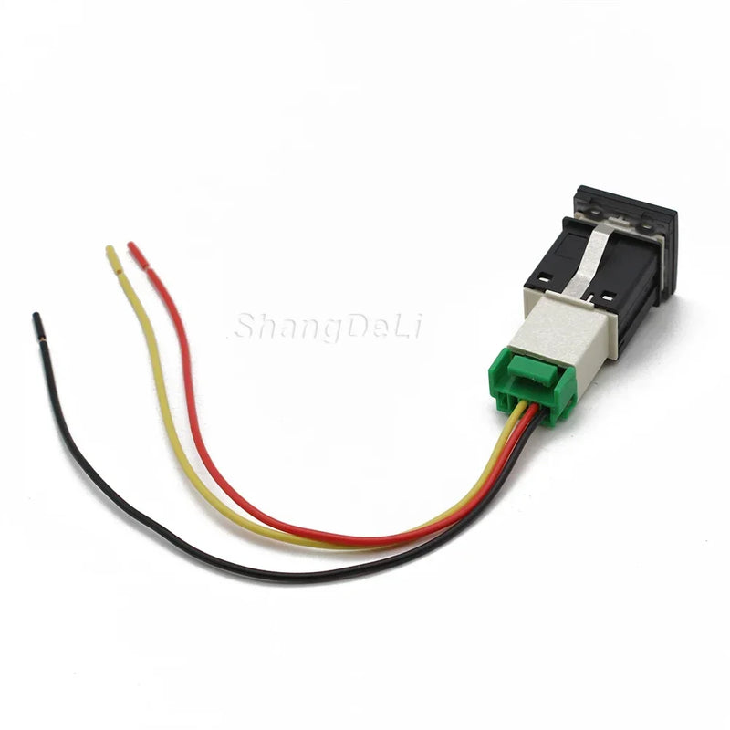 Bouton Poussoir LED Rouge Volkswagen Golf 6 Jetta 5 Scirocco — vue de profil