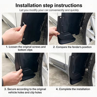 Garde-Boue Toyota Yaris Cross 2022 et Plus Jeu de 4 Bavettes Imperméables Anti-Éclaboussures