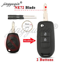 Coque de Clé Renault Pliable Modifiée 2 ou 3 Touches Clio Mégane Duster Kangoo Twingo Sandero Logan Vivaro