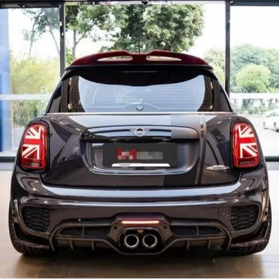 Lames de Pare-Chocs Arrière Carbone BMW Mini Cooper JCW
