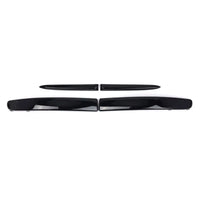 Baguettes de Calandre Fiat 500 2007-2015 Supérieures Noir Brillant, Kit 4 Pièces 735455057 735455041