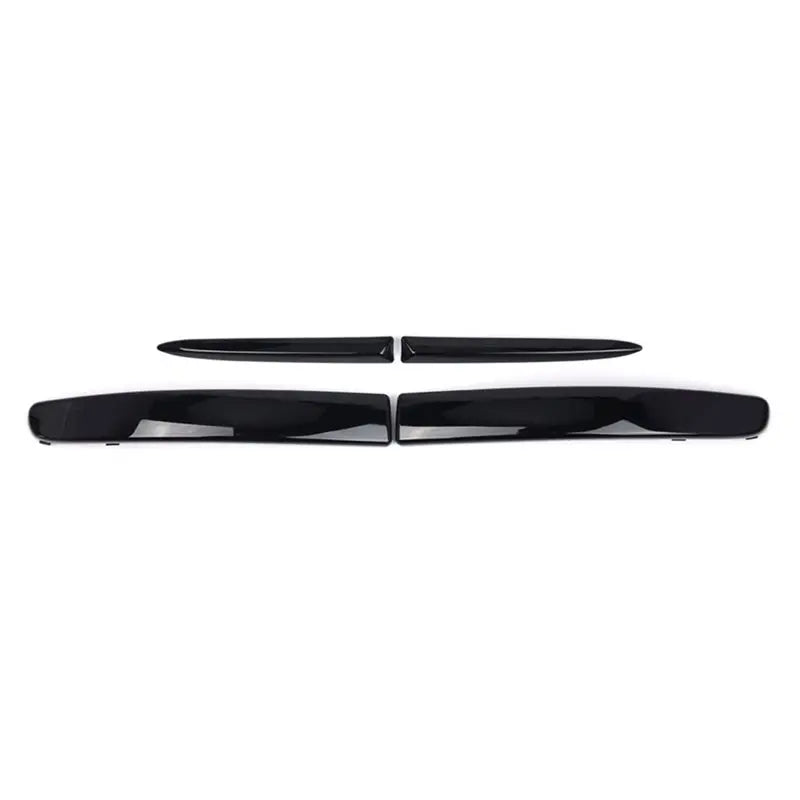 Baguettes de Calandre Fiat 500 2007-2015 Supérieures Noir Brillant, Kit 4 Pièces 735455057 735455041