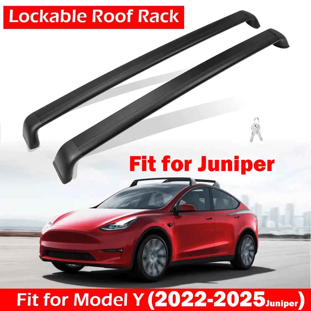 Barres de Toit Antivol Tesla Model Y Juniper
