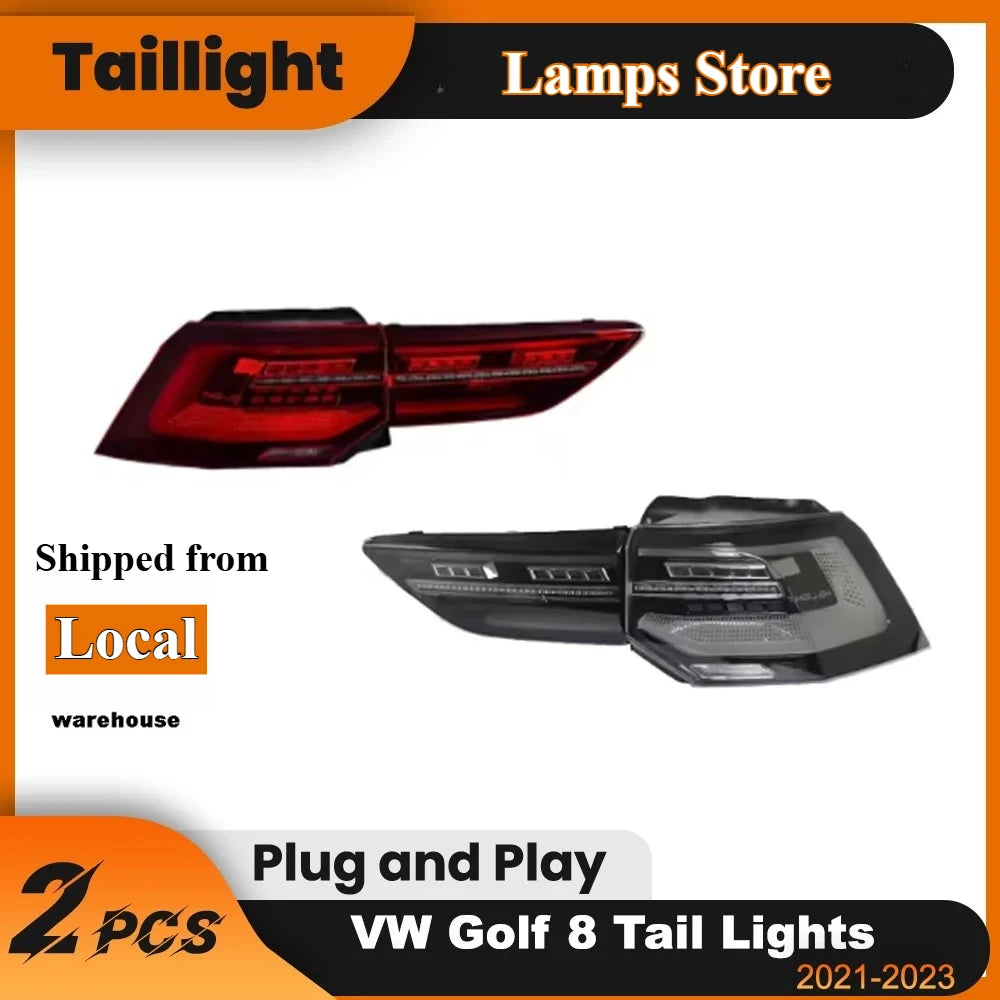 Feux Arrière LED Volkswagen Golf 8 2021-2023 Stop DRL