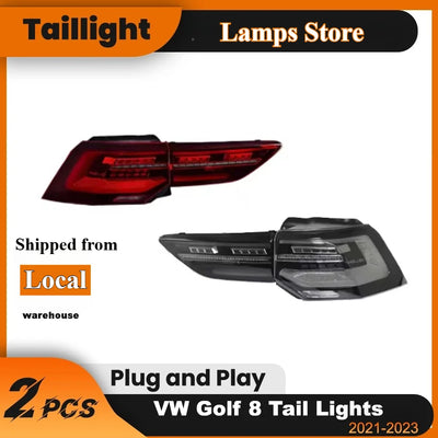 Feux Arrière LED Volkswagen Golf 8 2021-2023 Stop DRL