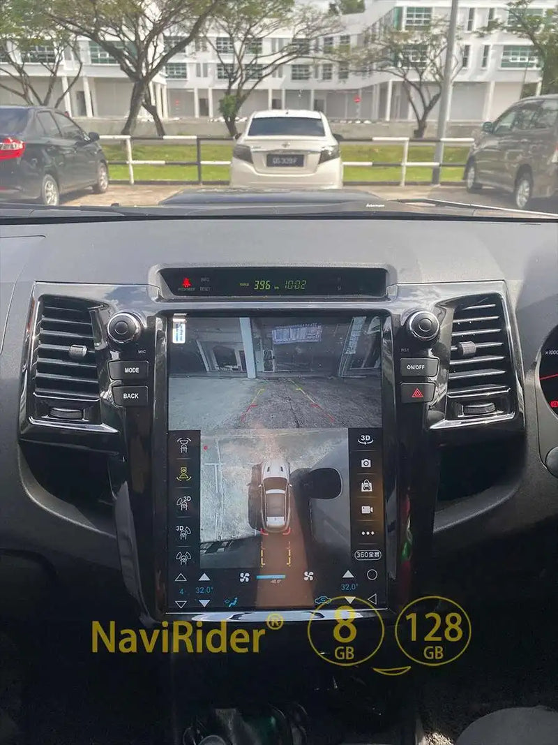 Autoradio Android 14 Écran Vertical Toyota Fortuner et Hilux 2005-2014 CarPlay GPS 4G