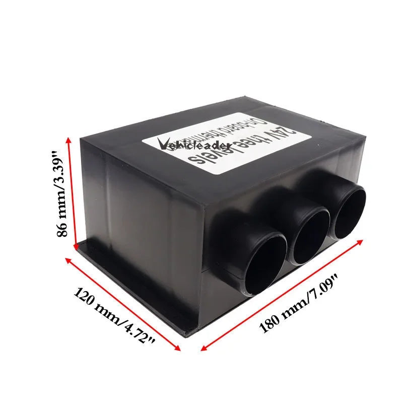 Autoheizung 12V 24V 3 Ausgänge mit Schläuchen