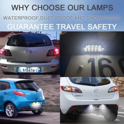 Éclairage de Plaque LED Mazda 2 et Mazda 3 Canbus