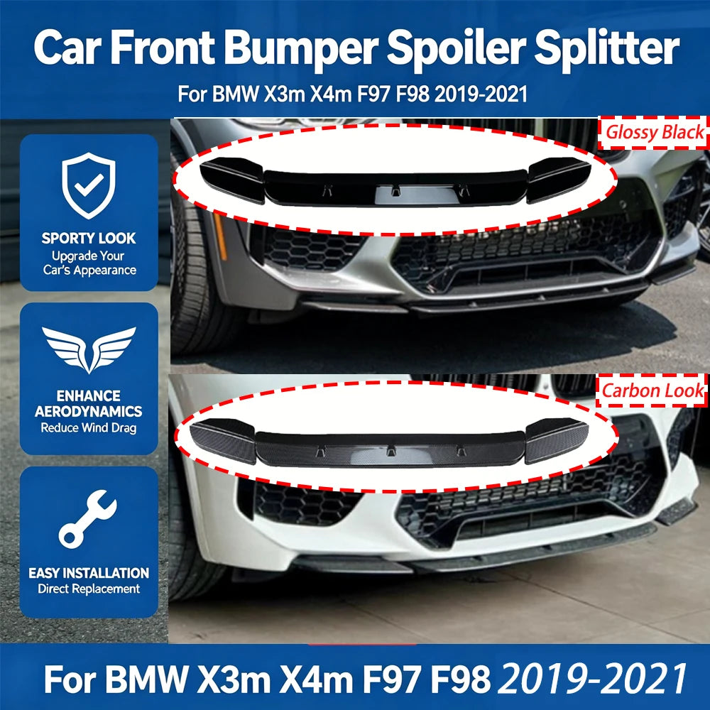 Lame de Pare-Chocs Avant BMW X3M X4M F97 F98 2019-2021
