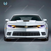 Phares LED RGB Chevrolet Camaro 2014-2015 Double Faisceau Feux de Jour Couleur Pilotables par Application