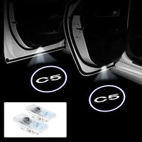Projecteur Porte Citroën C5 2010-2016 LED, Lot de 2, 7 Motifs, Remplacement Direct