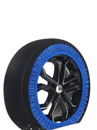 Chaussette à Neige Textile Bleue à l'Unité pour Voiture et SUV