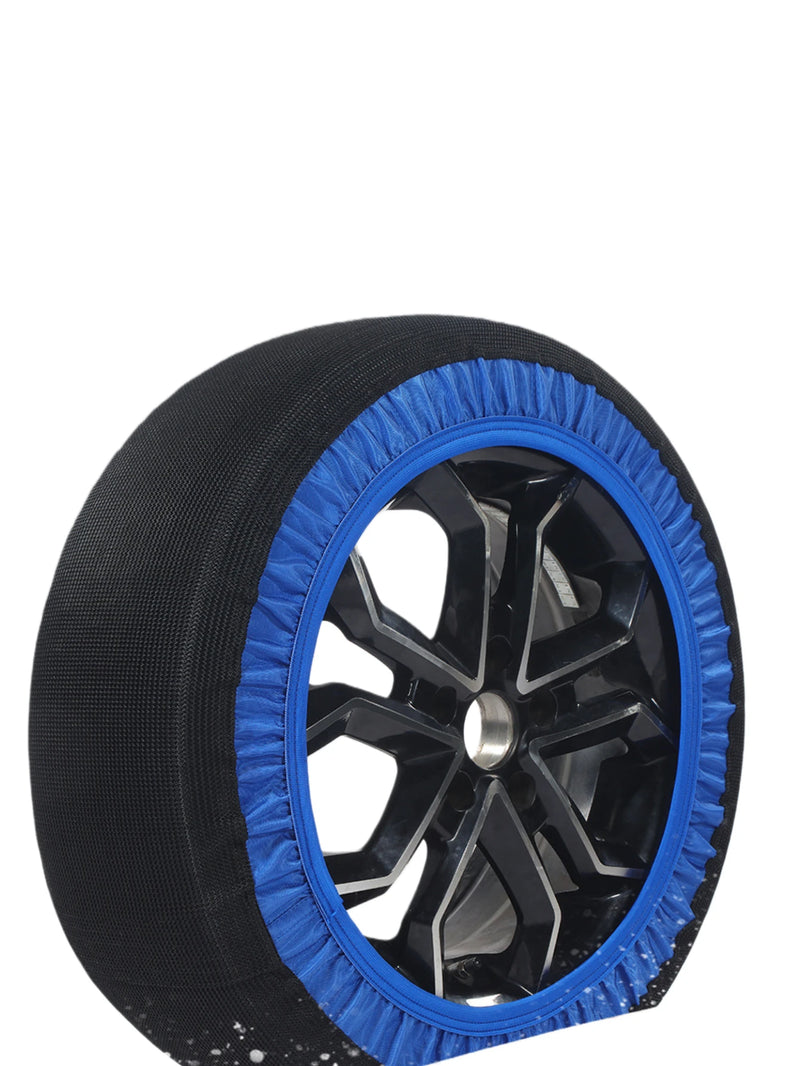 Chaussette à Neige Textile Bleue à l'Unité pour Voiture et SUV