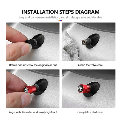 Bouchons de Valve Alfa Romeo Giulia Giulietta Mito Stelvio