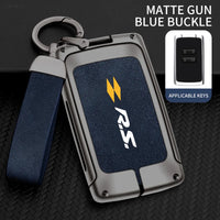 Coque de Clé Renault Carte 2 Touches Alliage de Zinc Suédine Lanière RS