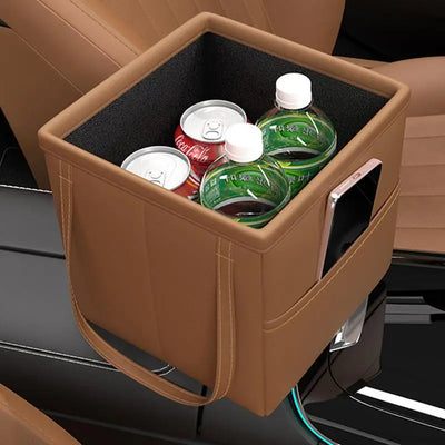 Organisateur de Coffre de Voiture Pliable en Cuir
