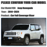 Pare-Soleil Vitres et Lunette Jeep Renegade 2015-2023