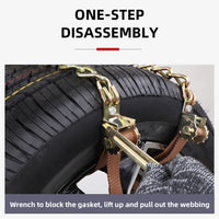 Universal Steel Snow Chains for Cars 175–265 mm