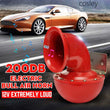 Klaxon Corne de Taureau 12V 200 dB Rouge Voiture