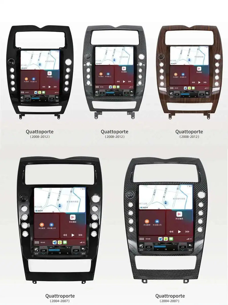 Autoradio Android 14 Écran Vertical 12,1 Pouces Maserati Quattroporte 2004-2012 CarPlay GPS