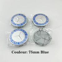 Cache-Moyeux Mercedes AMG W204 W205 GLA GLC 75mm — vue de trois quarts