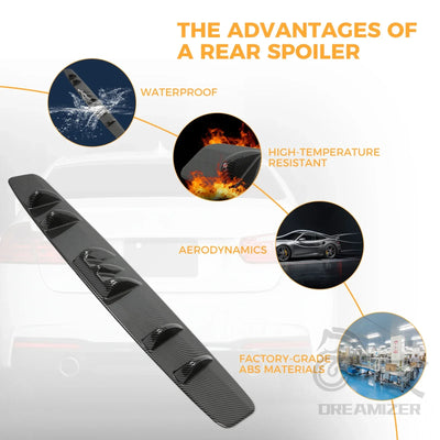 Diffuseur Arrière Universel Aileron de Requin 7 Ailettes