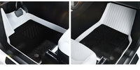 Tapis de Sol Tesla Model Y Juniper 2025-2026 TPE Blanc Moquette Noire