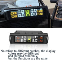 Capteur de Pression des Pneus TPMS Solaire 4 Capteurs Écran LCD