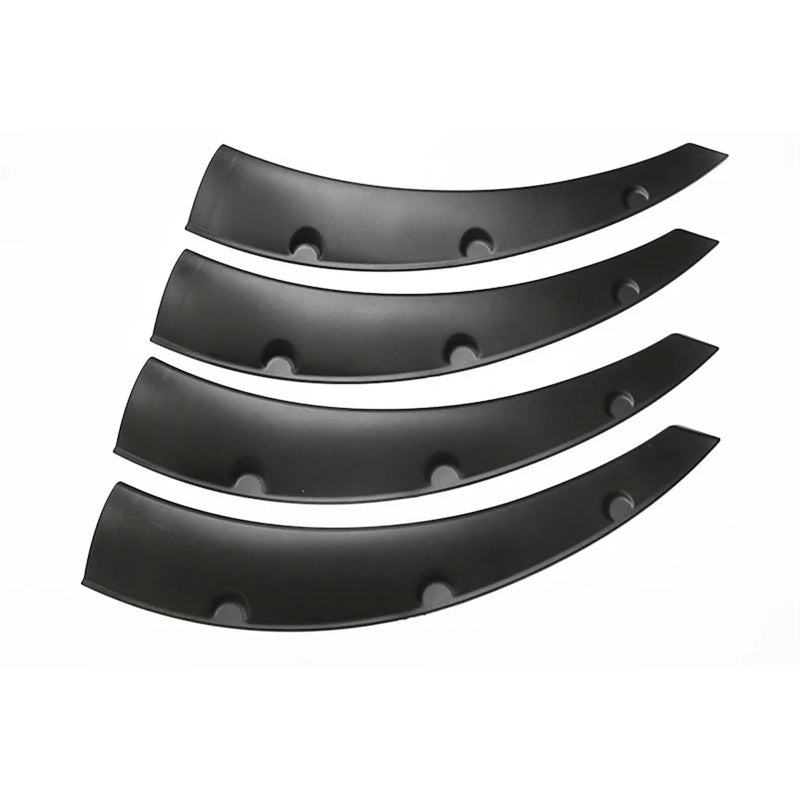 Élargisseurs d'Ailes Universels Voiture Lot de 8 Pièces Noir
