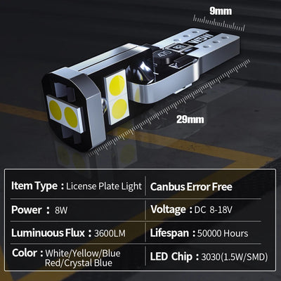 Éclairage de Plaque LED Honda CR-Z 2011-2016