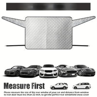 Housse de Protection Lunette Arrière Voiture Anti-Neige 140 x 80 cm