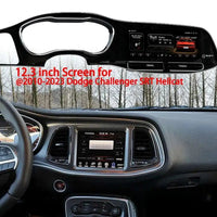 Autoradio Android 13 Écran QLED Dodge Challenger SRT Hellcat 2010-2023 CarPlay Sans Fil GPS 4G