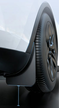Garde-Boue Tesla Model Y Juniper 2025-2026 Jeu de 4 Bavettes Sans Perçage Avant et Arrière