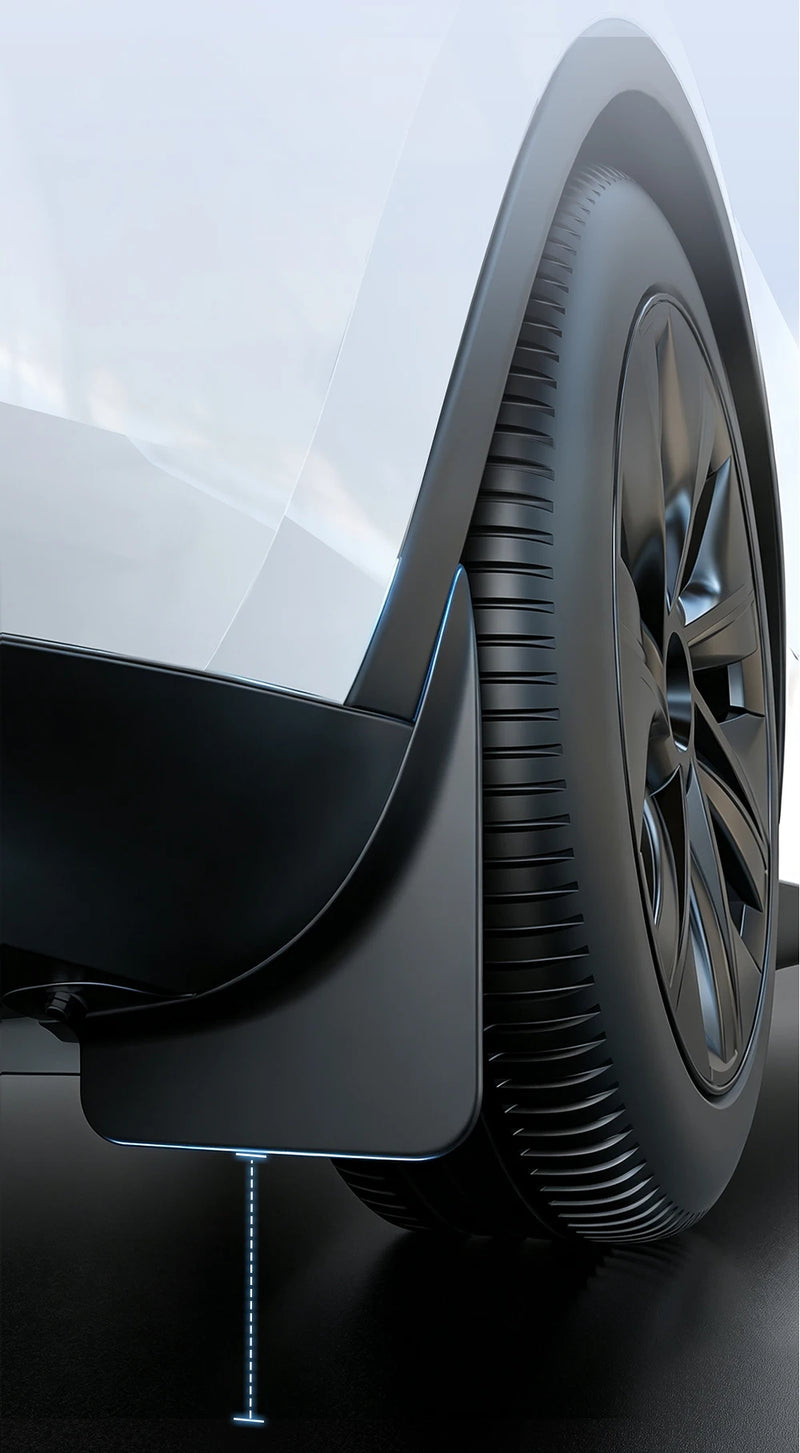 Garde-Boue Tesla Model Y Juniper 2025-2026 Jeu de 4 Bavettes Sans Perçage Avant et Arrière