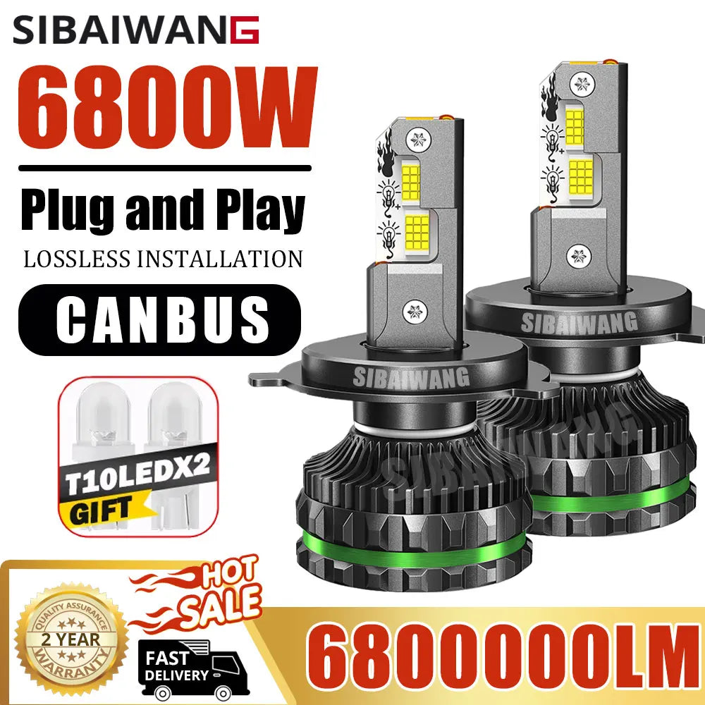 Ampoules LED Canbus H7 H4 H11 HB3 HB4 12V