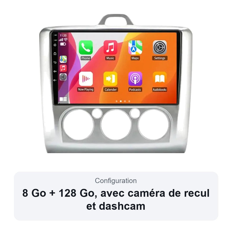 Autoradio CarPlay Ford Focus 2 2004-2011 Android Écran Tactile