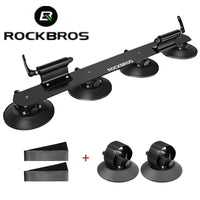 ROCKBROS Porte-Vélo de Toit à Ventouses pour 2 Vélos en Alliage d'Aluminium et Installation Rapide sans Perçage