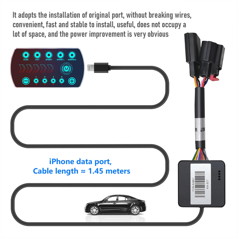Contrôleur d'Accélérateur Électronique 9 Modes Booster de Pédale