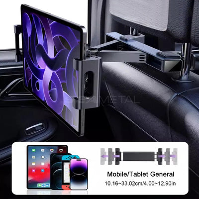 Support Téléphone Tablette SEAMETAL Siège Arrière Voiture