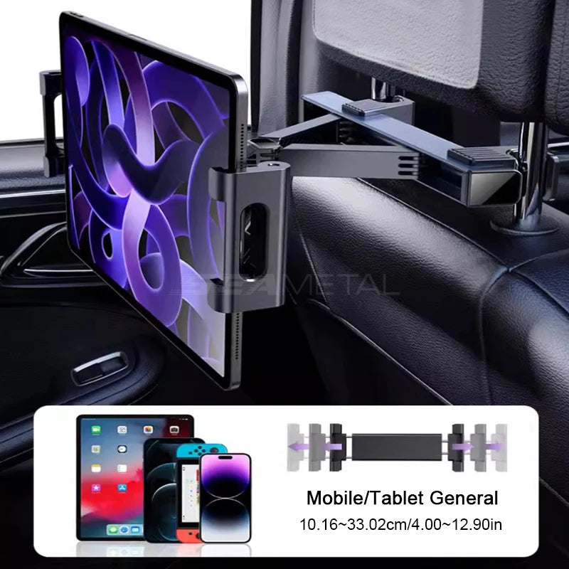 Support Téléphone Tablette SEAMETAL Siège Arrière Voiture