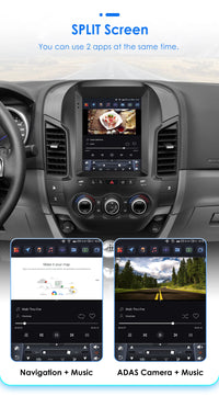 Autoradio Android Ford Ranger 2012-2015 Écran Vertical 9,7 Pouces CarPlay Sans Fil GPS DSP